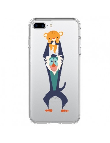 Coque iPhone 7 Plus et 8 Plus Futur Roi Lion King Rafiki Transparente - Jay Fleck