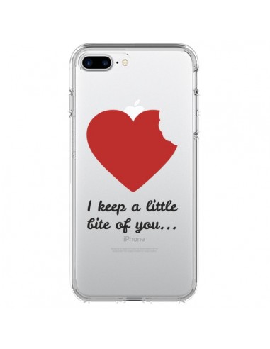 Coque I keep a little bite of you Love Heart Amour Transparente pour iPhone 7 Plus - Julien Martinez