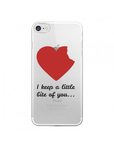 Coque I keep a little bite of you Love Heart Amour Transparente pour iPhone 7 - Julien Martinez