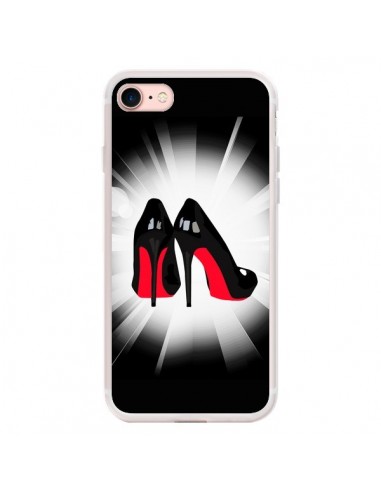 Coque iPhone 7/8 et SE 2020 Chaussures Semelles Rouges Red Soles Femme - Aurelie Scour