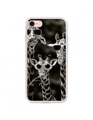 Coque iPhone 7/8 et SE 2020 Girafe Swag Lunettes Familiy Giraffe - Asano Yamazaki