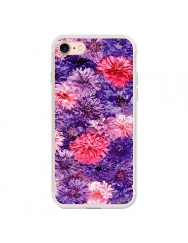 Coque iPhone 7/8 et SE 2020 Fleurs Violettes Flower Storm - Asano Yamazaki