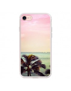 Coque iPhone 7/8 et SE 2020 Sunset Palmier Palmtree -...