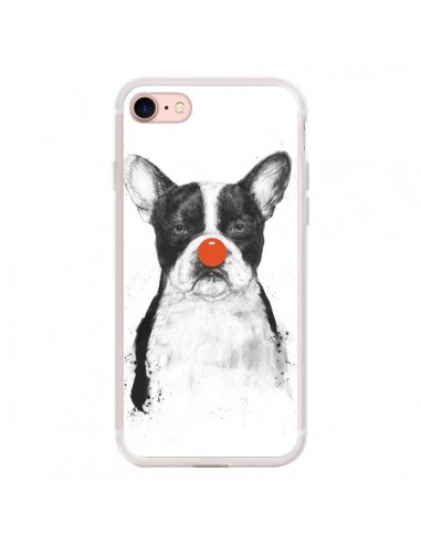 Coque iPhone 7/8 et SE 2020 Clown Bulldog Chien Dog - Balazs Solti