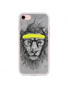Coque iPhone 7/8 et SE 2020 Hipster Lion - Balazs Solti