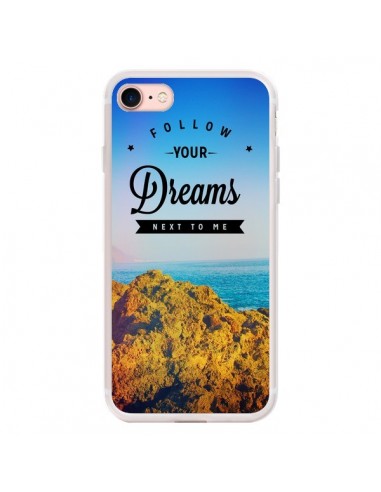 Coque iPhone 7/8 et SE 2020 Follow your dreams Suis tes rêves - Eleaxart