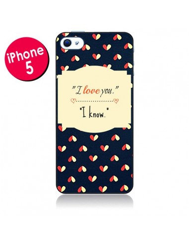 Coque I love you pour iPhone 5 - R Delean