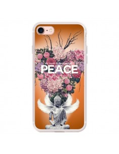 Coque iPhone 7/8 et SE 2020 Peace Fleurs Buddha - Eleaxart