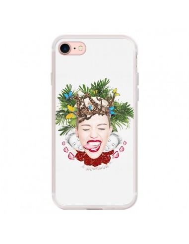 Coque iPhone 7/8 et SE 2020 Tongue Tied Chanteuse Miley Cyrus - Eleaxart