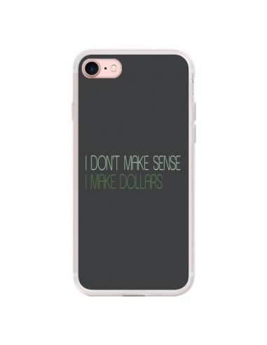 Coque iPhone 7/8 et SE 2020 I don't make sense, I make Dollars, gris - Shop Gasoline