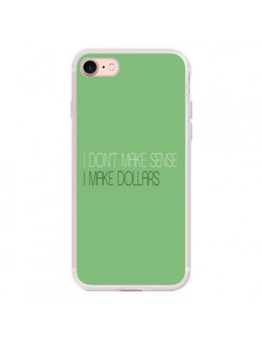 Coque iPhone 7/8 et SE 2020 I don't make sense, I make Dollars, vert - Shop Gasoline