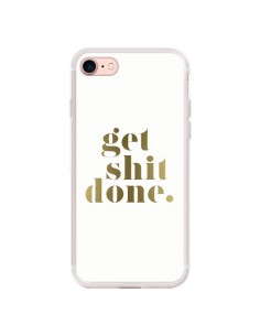Coque iPhone 7/8 et SE 2020 Get Shit Done Doré - Shop...