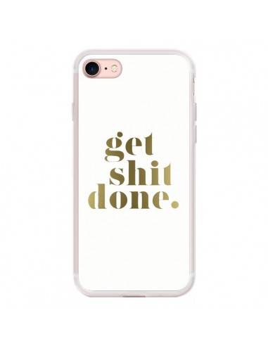 Coque iPhone 7/8 et SE 2020 Get Shit Done Doré - Shop Gasoline