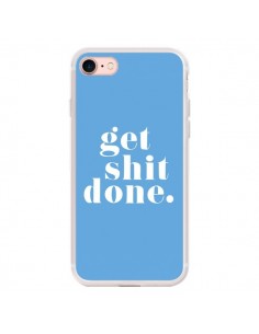 Coque iPhone 7/8 et SE 2020 Get Shit Done Bleu - Shop...