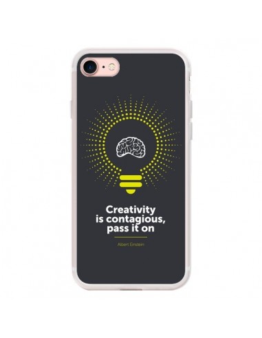 Coque iPhone 7/8 et SE 2020 Creativity is contagious, Einstein - Shop Gasoline