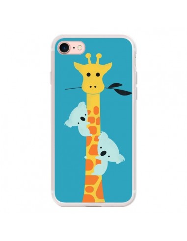 Coque iPhone 7/8 et SE 2020 Koala Girafe Arbre - Jay Fleck