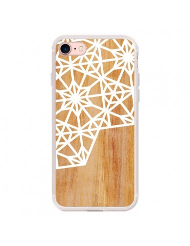 Coque iPhone 7/8 et SE 2020 Frozen Stars Etoile Bois Azteque Aztec Tribal - Jenny Mhairi