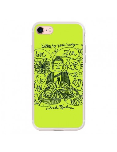 Coque iPhone 7/8 et SE 2020 Buddha Listen to your body Love Zen Relax - Leellouebrigitte