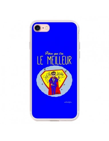 Coque iPhone 7/8 et SE 2020 Le meilleur Papa Fête des Pères - Leellouebrigitte