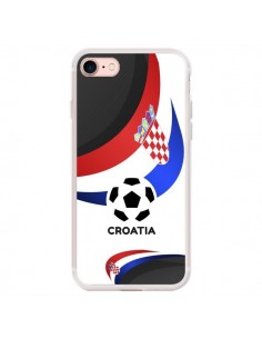 Coque iPhone 7/8 et SE 2020 Equipe Croatie Football -...