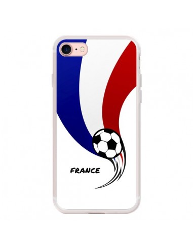 Coque iPhone 7/8 et SE 2020 Equipe France Ballon Football - Madotta
