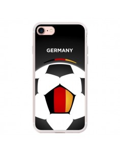 Coque iPhone 7/8 et SE 2020 Allemagne Ballon Football -...