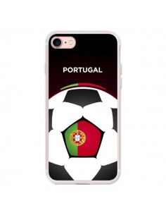 Coque iPhone 7/8 et SE 2020 Portugal Ballon Football -...