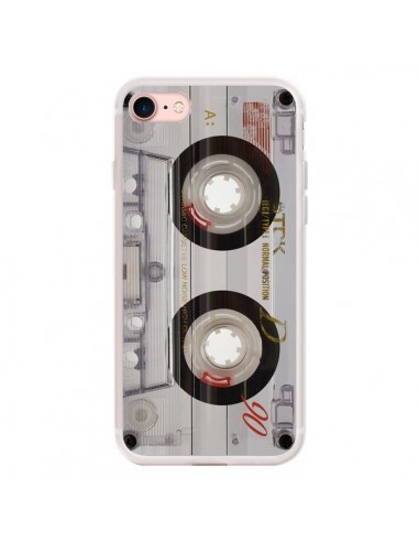 Coque iPhone 7/8 et SE 2020 Cassette Transparente K7 - Maximilian San