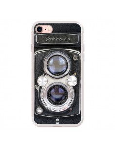 Coque iPhone 7/8 et SE 2020 Vintage Camera Yashica 44...