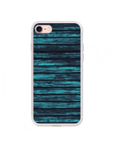 Coque iPhone 7/8 et SE 2020 Blue Moon Wood Bois - Maximilian San