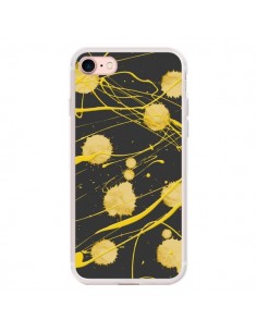 Coque iPhone 7/8 et SE 2020 Gold Splash Peinture Art -...