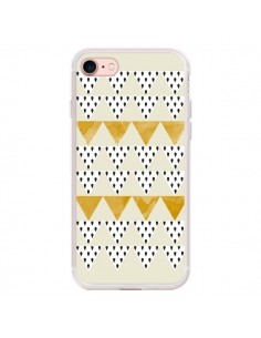 Coque iPhone 7/8 et SE 2020 Triangles Or Garland Gold -...