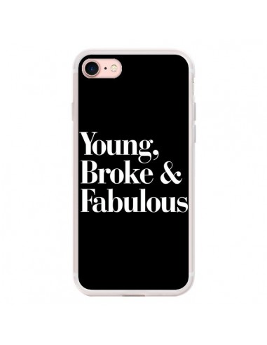 Coque iPhone 7/8 et SE 2020 Young, Broke and Fabulous - Rex Lambo