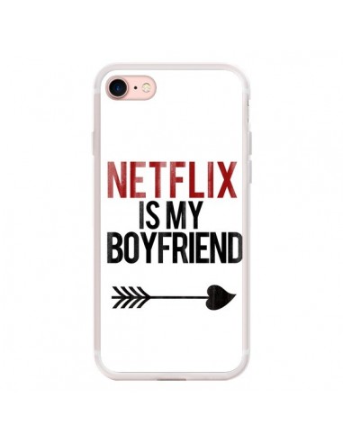 Coque iPhone 7/8 et SE 2020 Netflix is my Boyfriend - Rex Lambo