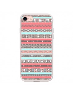 Coque iPhone 7/8 et SE 2020 Azteque Aztec Rose Pastel -...