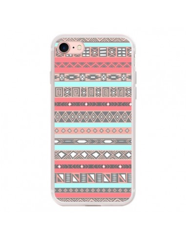 Coque iPhone 7/8 et SE 2020 Azteque Aztec Rose Pastel - Rex Lambo