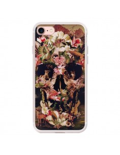 Coque iPhone 7/8 et SE 2020 Jungle Skull Tête de Mort -...