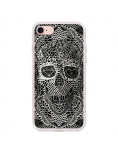 Coque iPhone 7/8 et SE 2020 Skull Lace Tête de Mort - Ali...