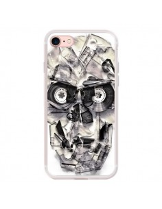 Coque iPhone 7/8 et SE 2020 Tape Skull K7 Tête de Mort -...