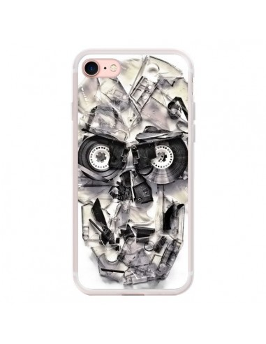 Coque iPhone 7/8 et SE 2020 Tape Skull K7 Tête de Mort - Ali Gulec