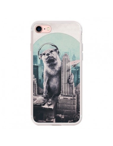 Coque iPhone 7/8 et SE 2020 Loutre Dj New York - Ali Gulec