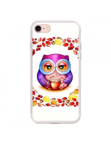 Coque iPhone 7/8 et SE 2020 Chouette Automne - Annya Kai