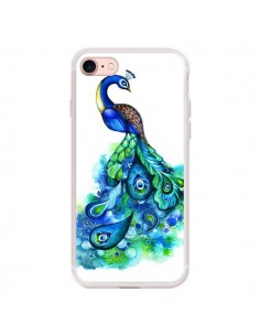 Coque iPhone 7/8 et SE 2020 Paon Multicolore - Annya Kai