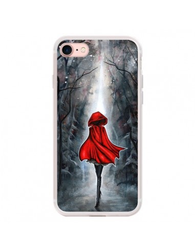 Coque iPhone 7/8 et SE 2020 Le Petit Chaperon Rouge Bois - Annya Kai