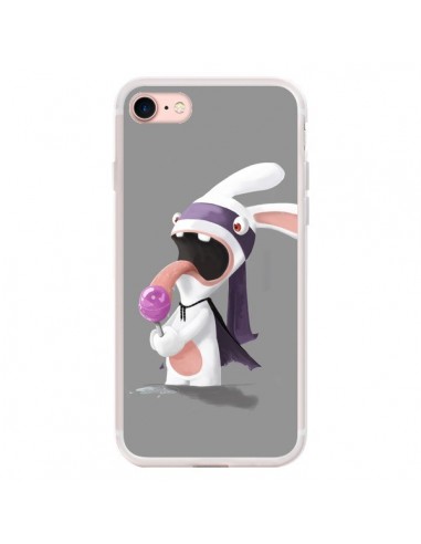 Coque iPhone 7/8 et SE 2020 Lapin Crétin Sucette - Bertrand Carriere