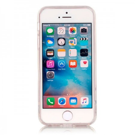 Coque iPhone 5/5S et SE Chouettes Coeurs Transparente en silicone semi-rigide TPU