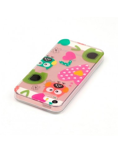 Coque iPhone 5/5S et SE Chouettes Coeurs...