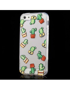 Coque iPhone 5/5S et SE Cactus Multiple Transparente en... 2