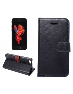 Etui Portefeuille Simili Cuir Luxe pour iPhone 5/5S et SE