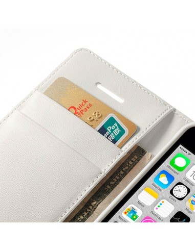 Etui Portefeuille Simili Cuir Luxe pour iPhone 5C